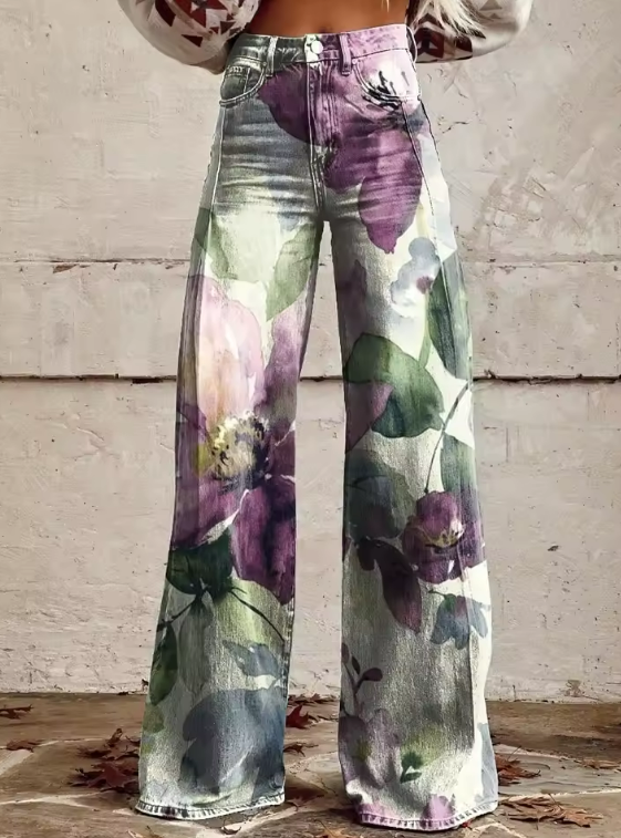 Alessia | Vintage Boho Trousers with Unique and Refined Style