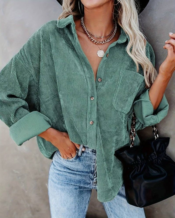 Gwen™ Vintage velvet shirt