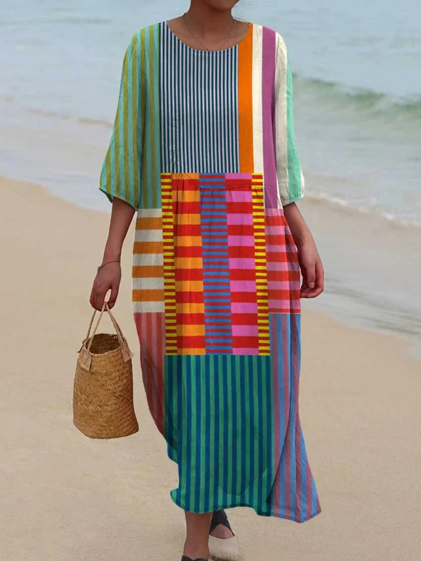 Imee™ - Vintage Geometric Dress