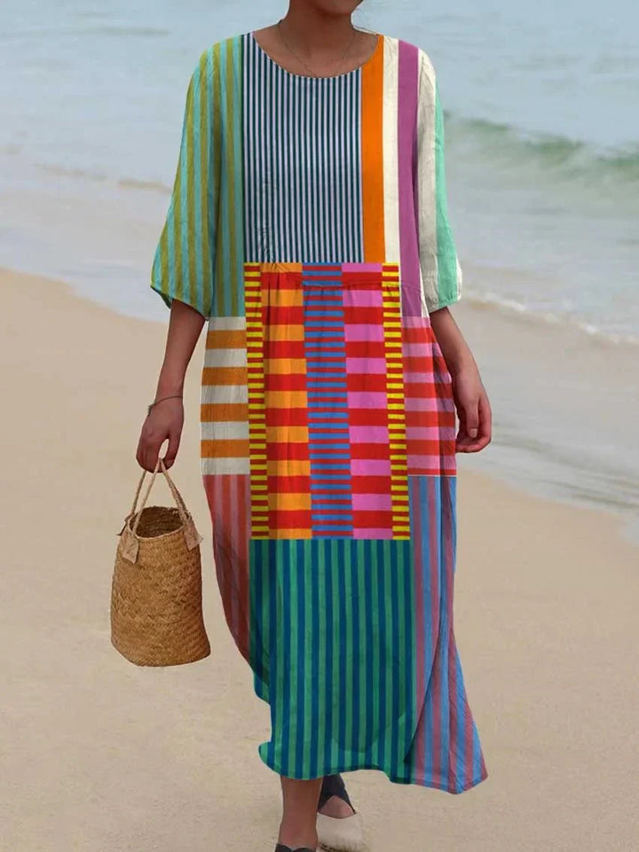 Imee™ - Vintage Geometric Dress