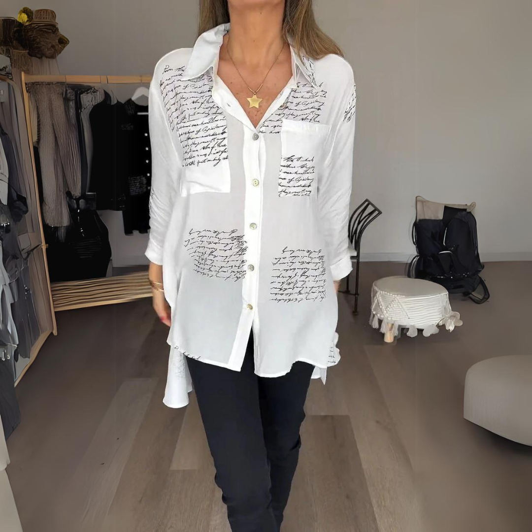 Juane™ - Handwritten Button-Up Shirt