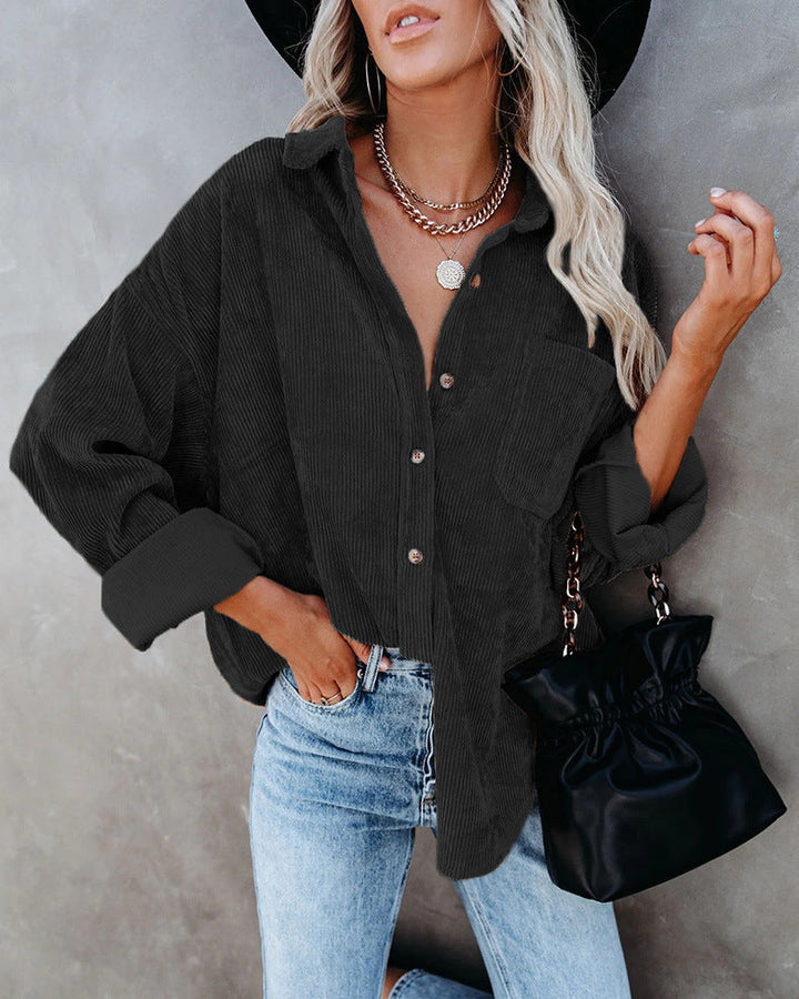 Gwen™ Vintage velvet shirt