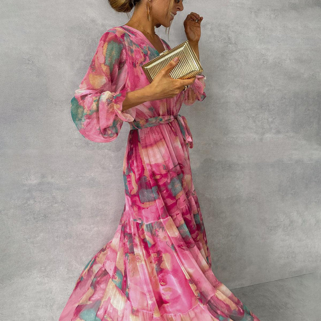 Gelli™ - floral pattern wrap dress