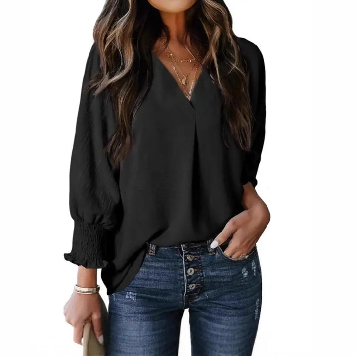 Polyester sweater top "Sunday Picnic" – Soft & sophisticated