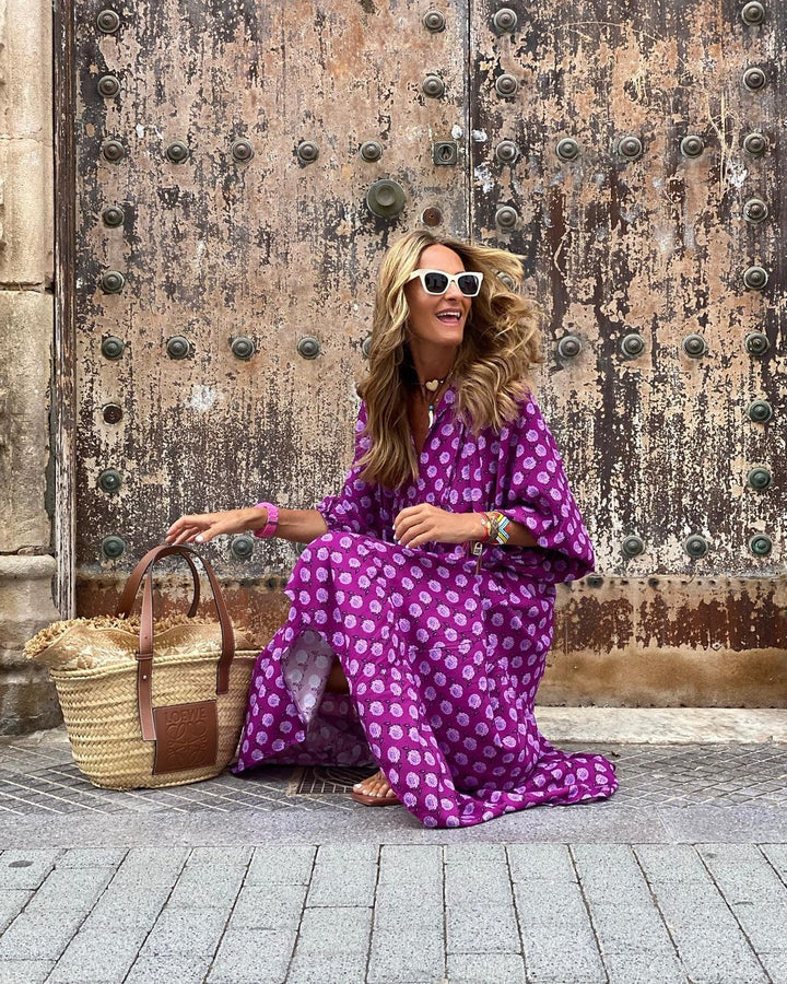Petalwave™ Flowy Maxi Dress