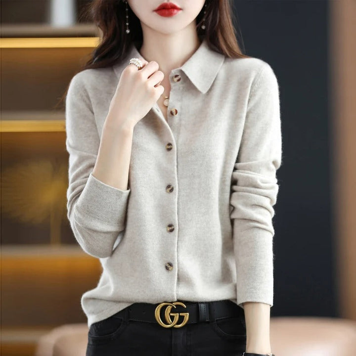 Ofella™ - Cashmere Button-Up Cardigan