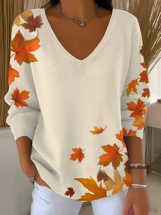 CELESTE | V-Neck Knit Sweater