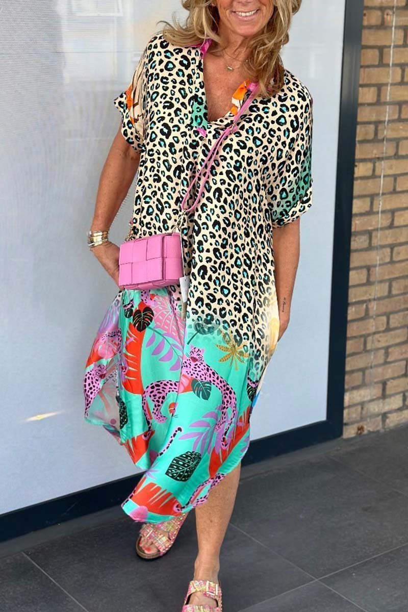 Lillian™ - Leopard Print Dress