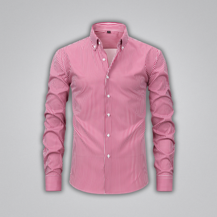 James Striped Button-Up Shirt