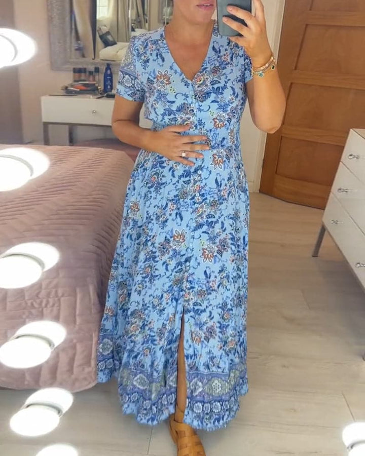 Leah™ - Floral Maxi Dress