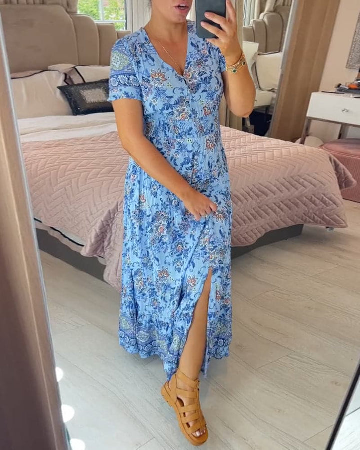 Leah™ - Floral Maxi Dress