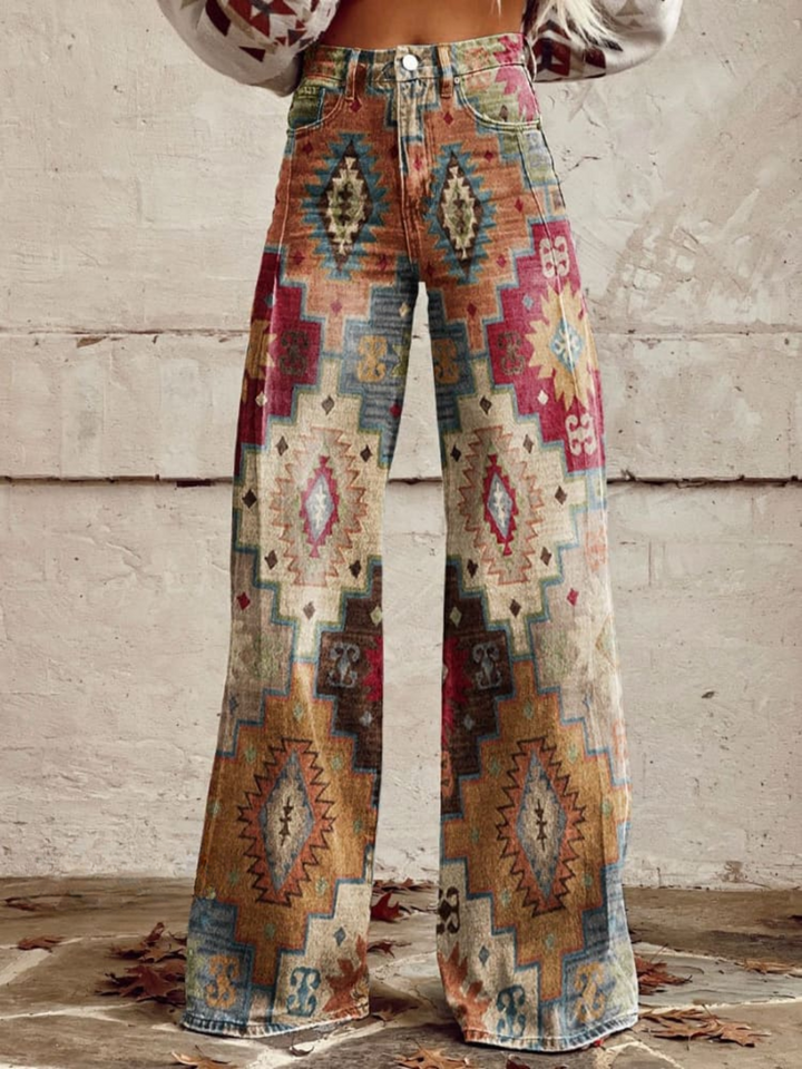LÉA | Elegant and Modern Chevron Retro Trousers