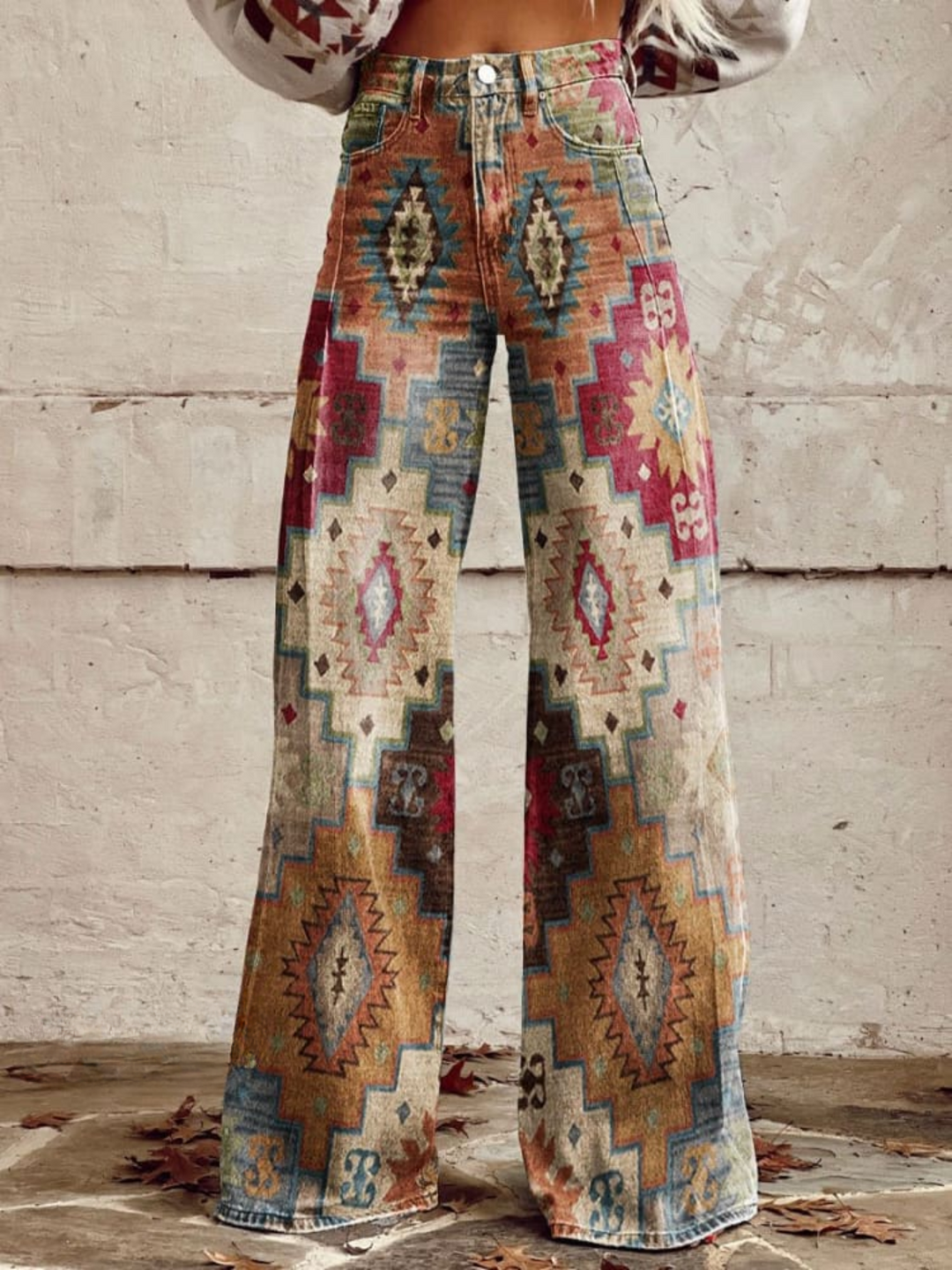 LÉA | Elegant and Modern Chevron Retro Trousers