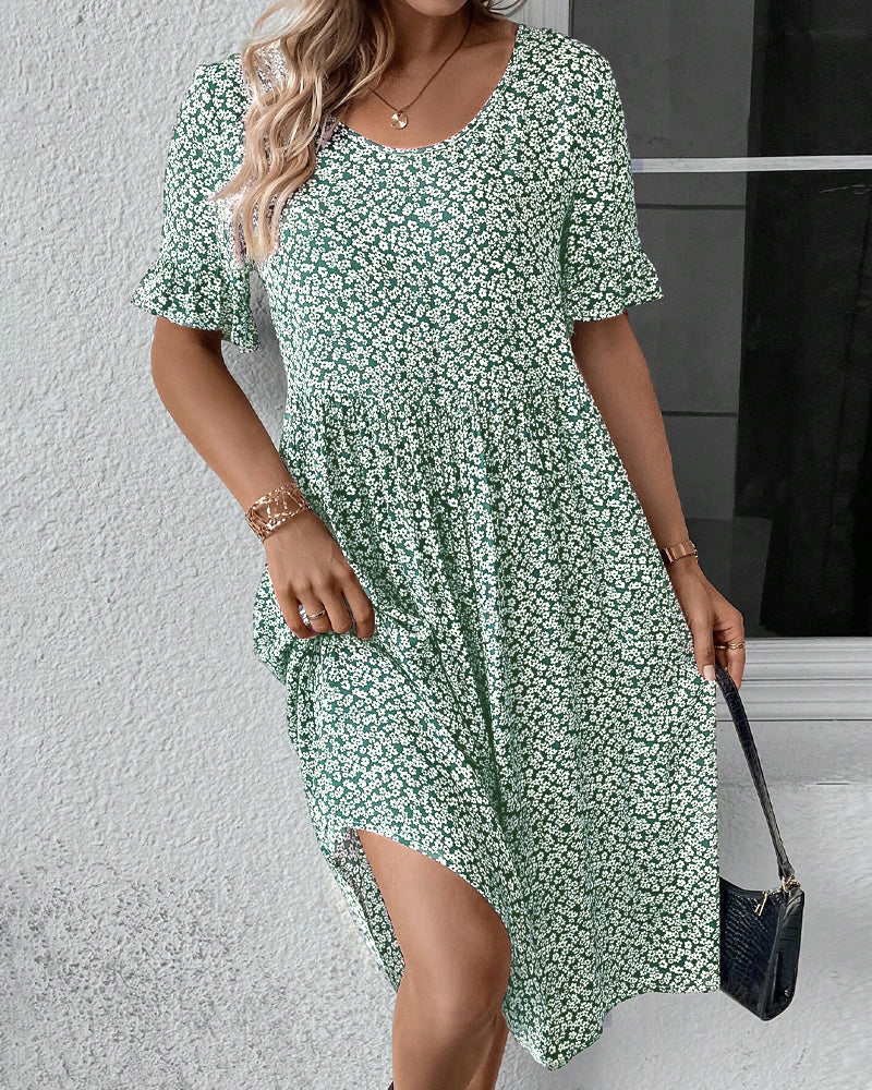 Clarisse™ - Floral Midi Dress