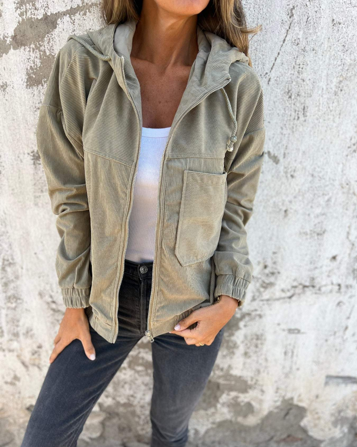 Zayne™ - Corduroy Hooded Jacket