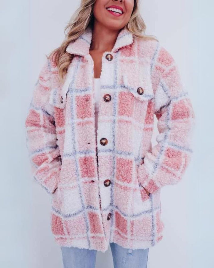 Casey™ - Fleece Plaid Jacket