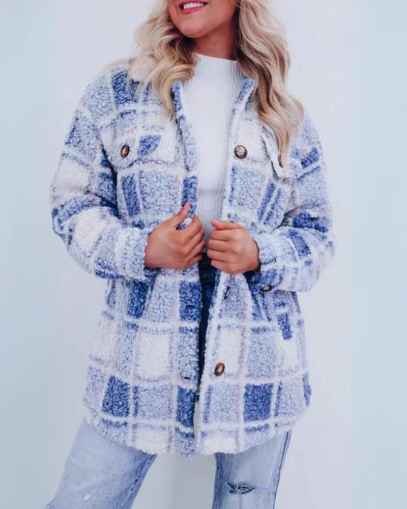 Casey™ - Fleece Plaid Jacket