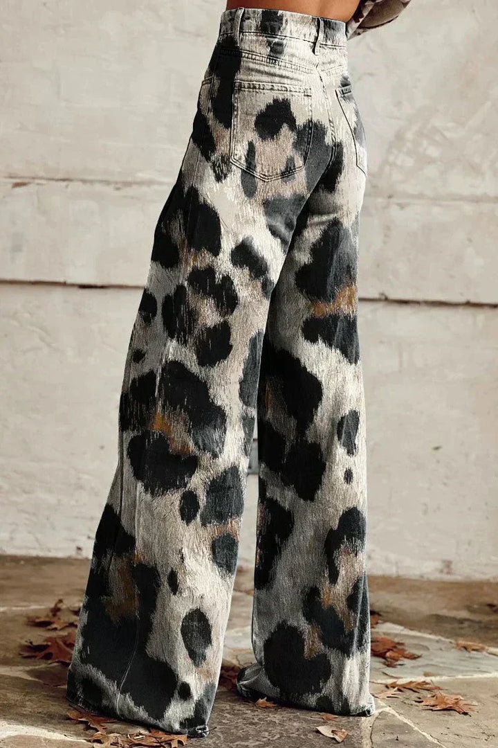 Cheetah | Boho Vintage Trousers with Chic Print