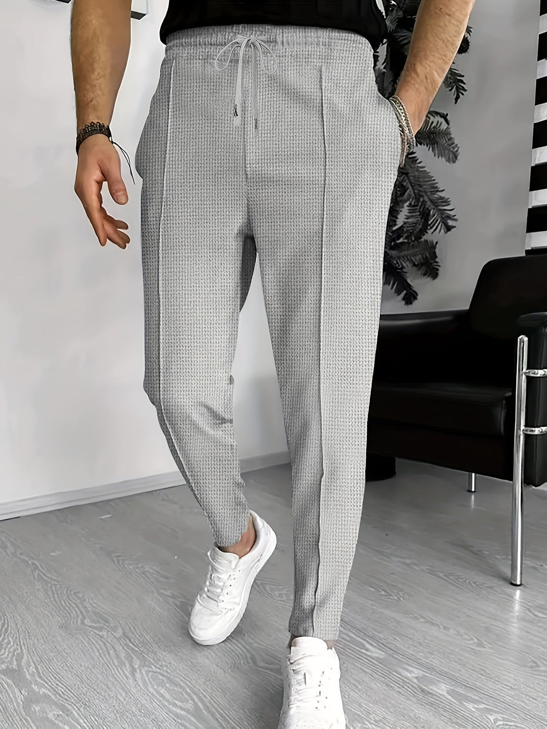 Casual Trousers with Drawstring