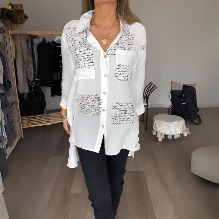 Juane™ - Handwritten Button-Up Shirt