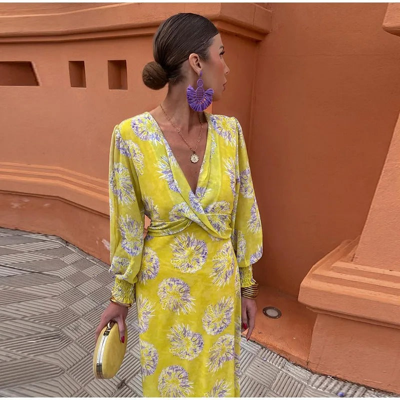 Almira™ - Vibrant Wrap Dress