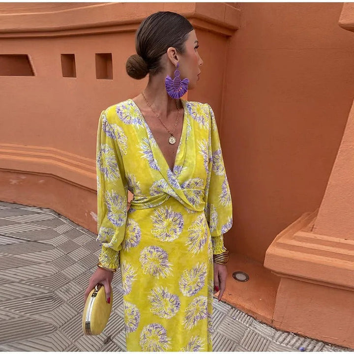 Almira™ - Vibrant Wrap Dress