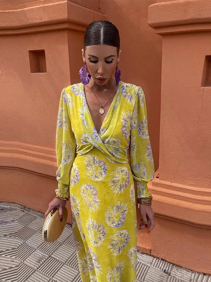 Almira™ - Vibrant Wrap Dress