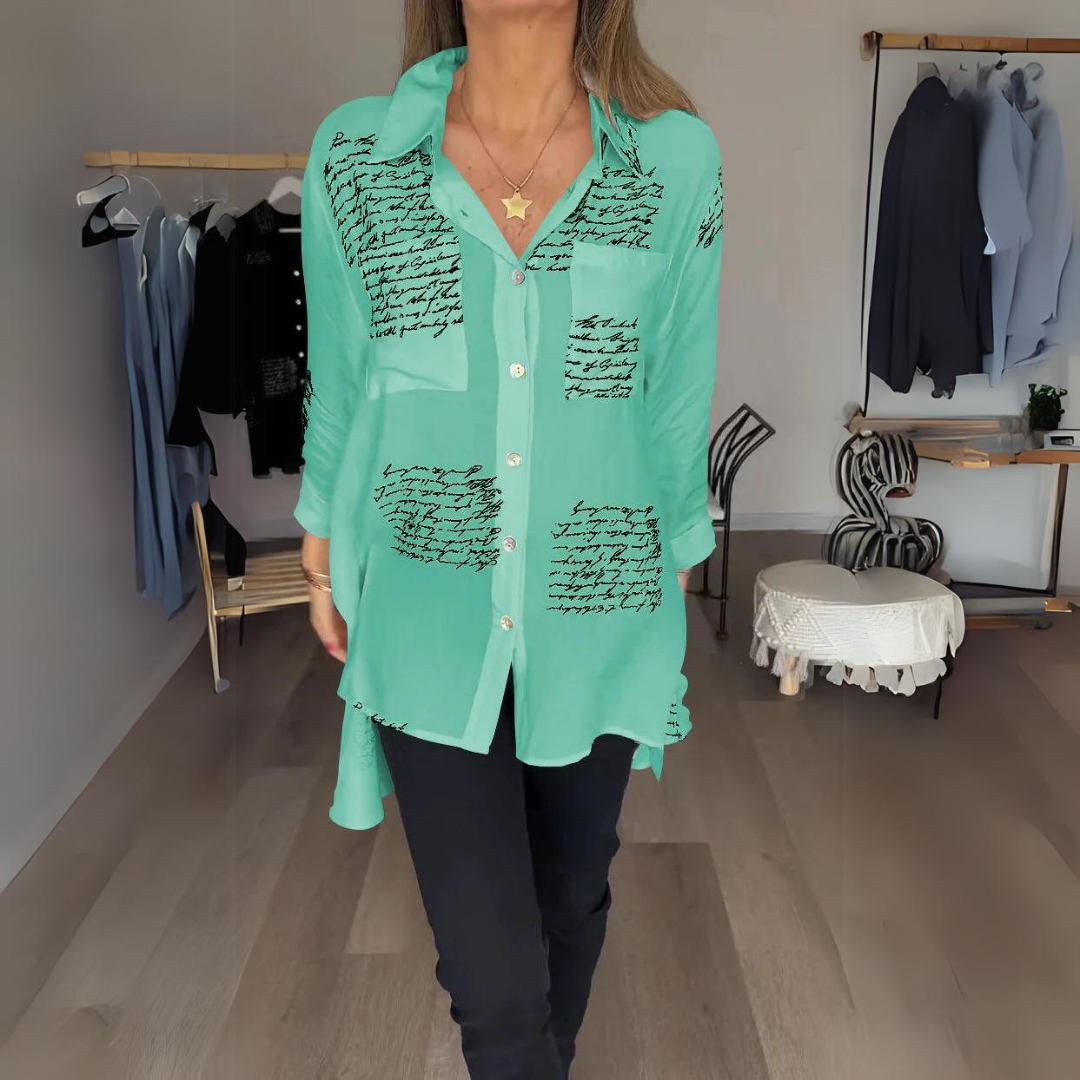 Juane™ - Handwritten Button-Up Shirt