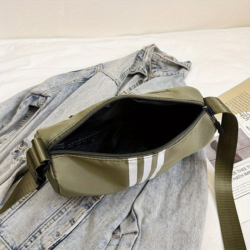 Casual Striped Crossbody Bag for Women
