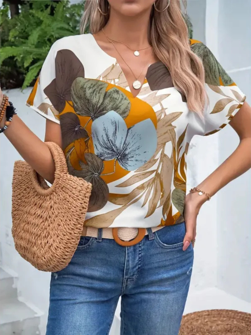 Avery™ - Floral Button-Up Blouse
