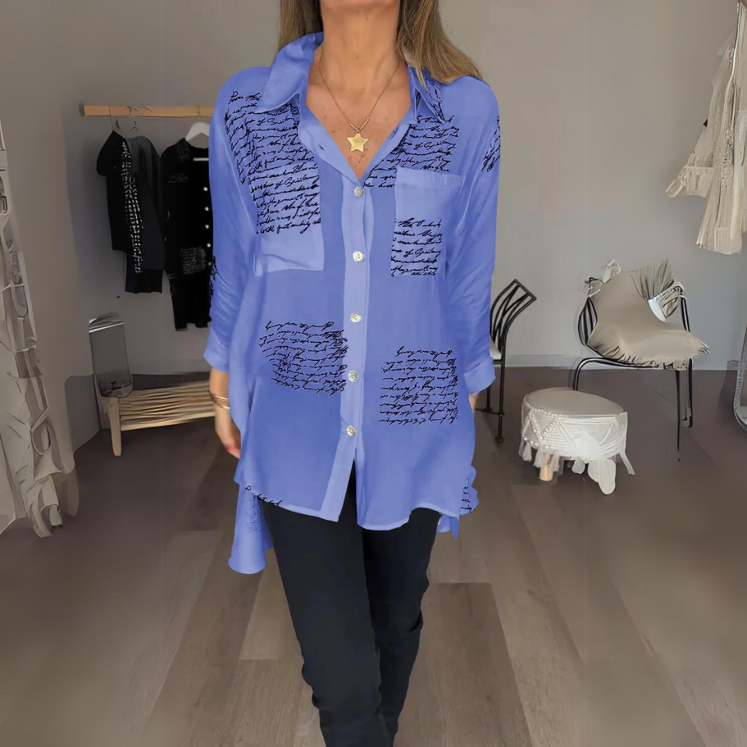 Juane™ - Handwritten Button-Up Shirt
