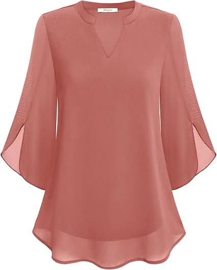 Lynn™ - Double Layers Chiffon Blouse