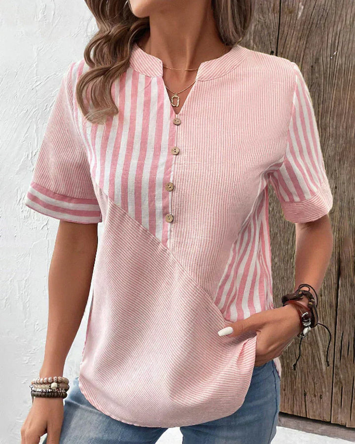 Tracy™ - Elegant Striped Blouse