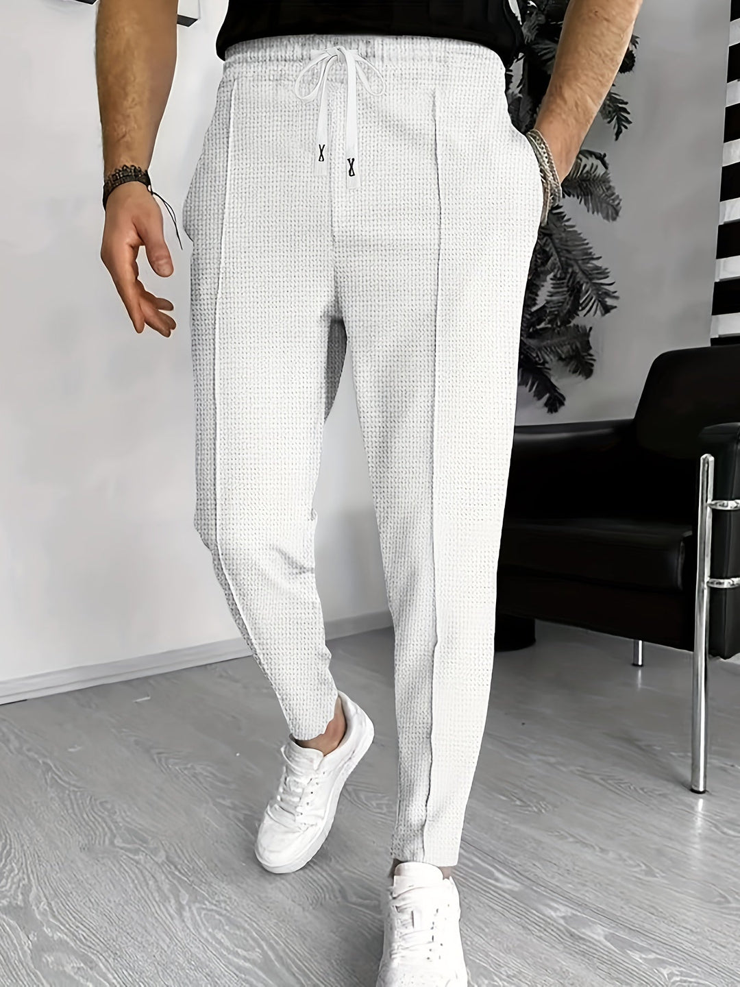 Casual Trousers with Drawstring