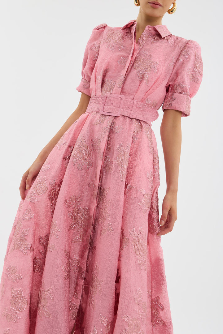 Amanda™ - Short Puff Sleeves Dress