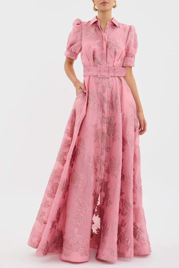 Amanda™ - Short Puff Sleeves Dress