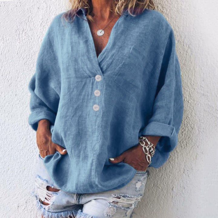 Kai™ - Stylish Cotton Linen Pullover