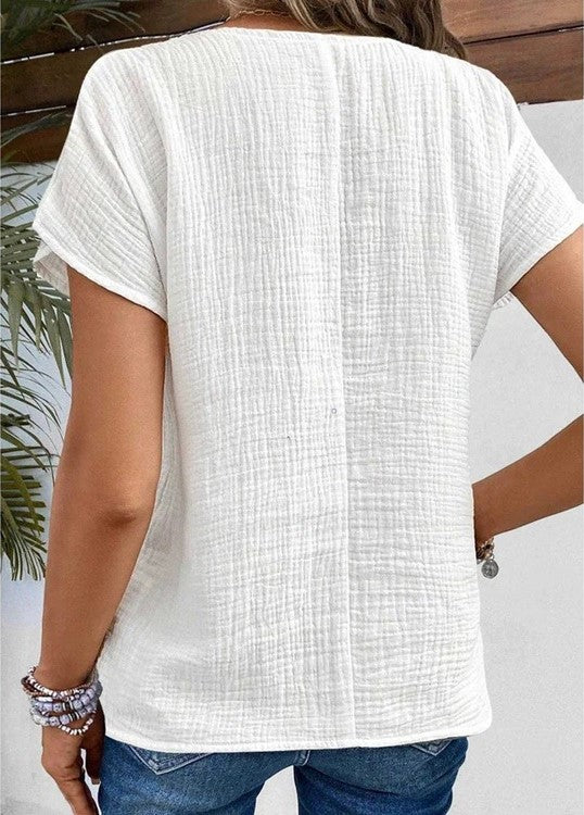 Bessie™ - Cotton Linen Blouse