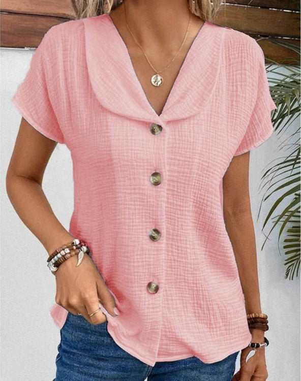 Bessie™ - Cotton Linen Blouse