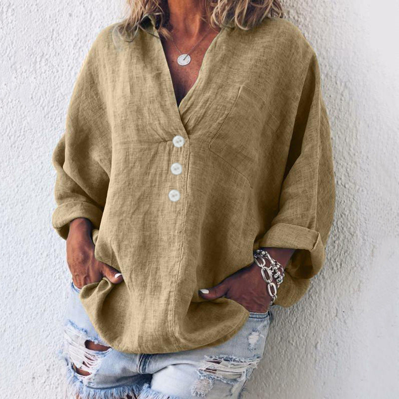 Kai™ - Stylish Cotton Linen Pullover