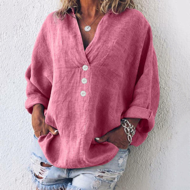 Kai™ - Stylish Cotton Linen Pullover