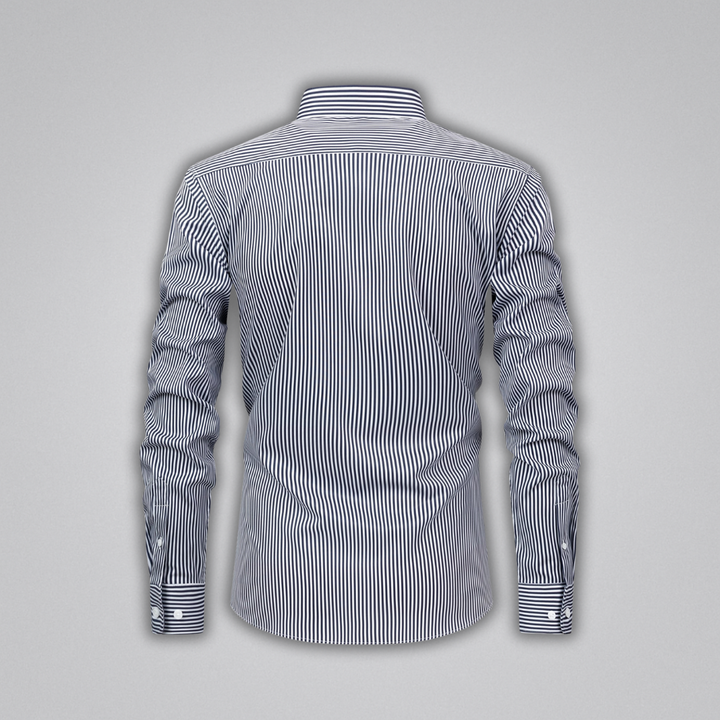 James Striped Button-Up Shirt