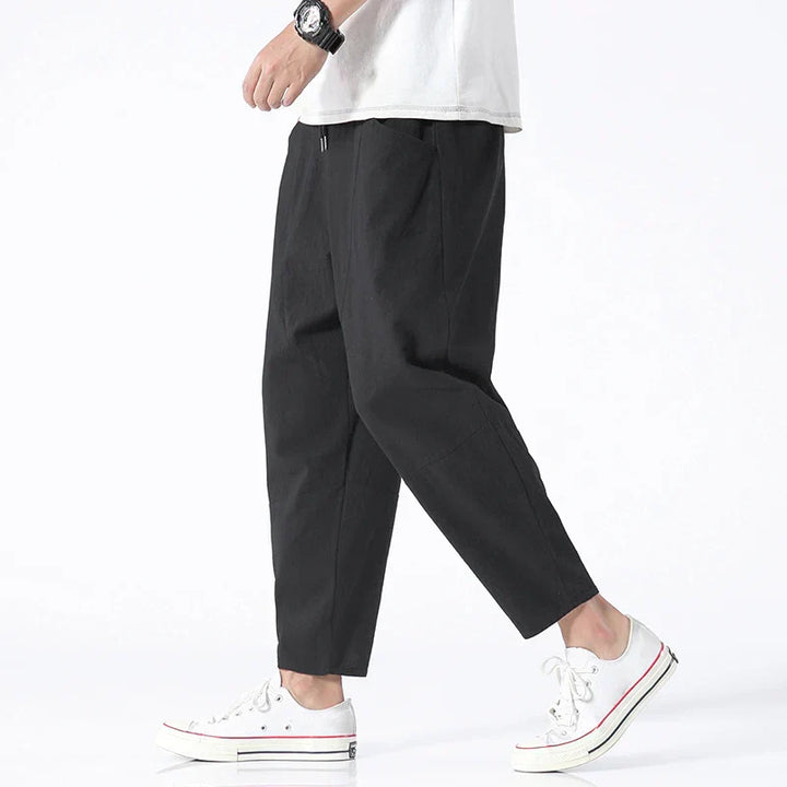 Kyoto Linen Cropped Trousers