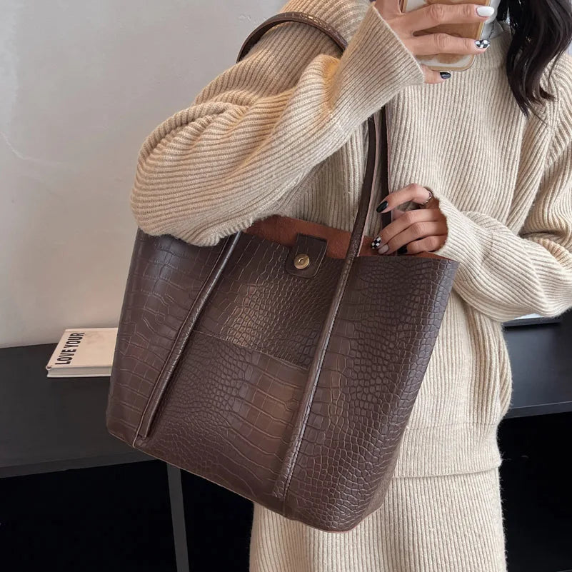 Betina™ - Crocodile Leather Shoulder Bag