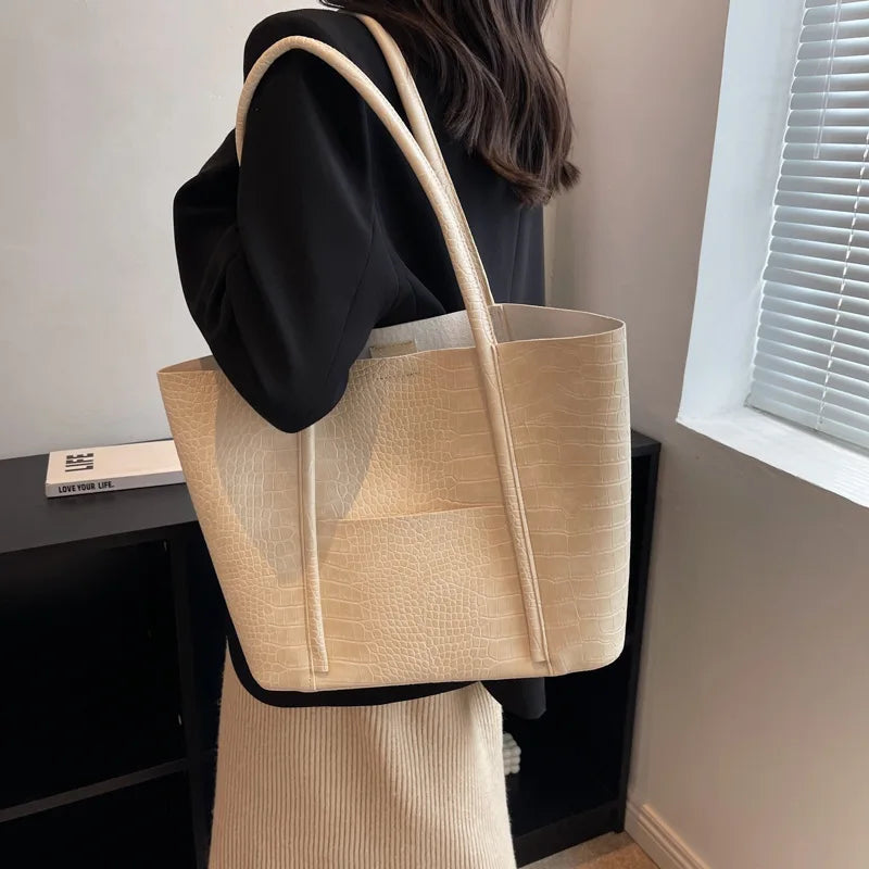 Betina™ - Crocodile Leather Shoulder Bag