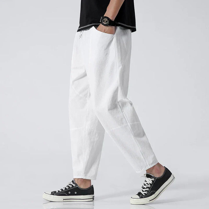 Kyoto Linen Cropped Trousers