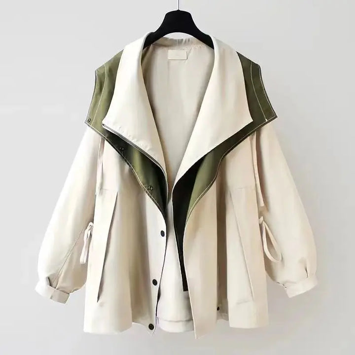 Xenia™ - Trendy Hooded Windbreaker Coat