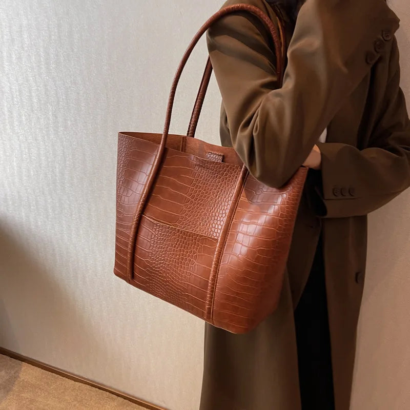 Betina™ - Crocodile Leather Shoulder Bag
