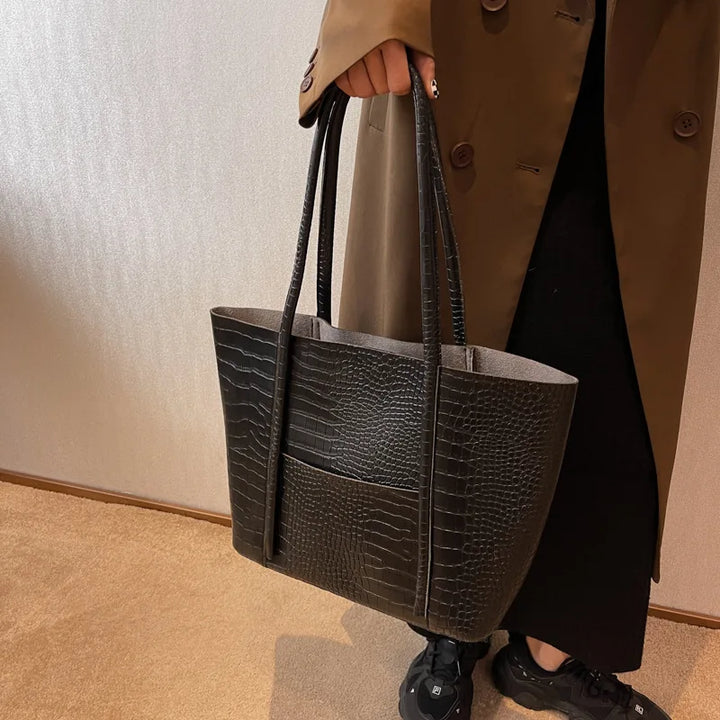 Betina™ - Crocodile Leather Shoulder Bag