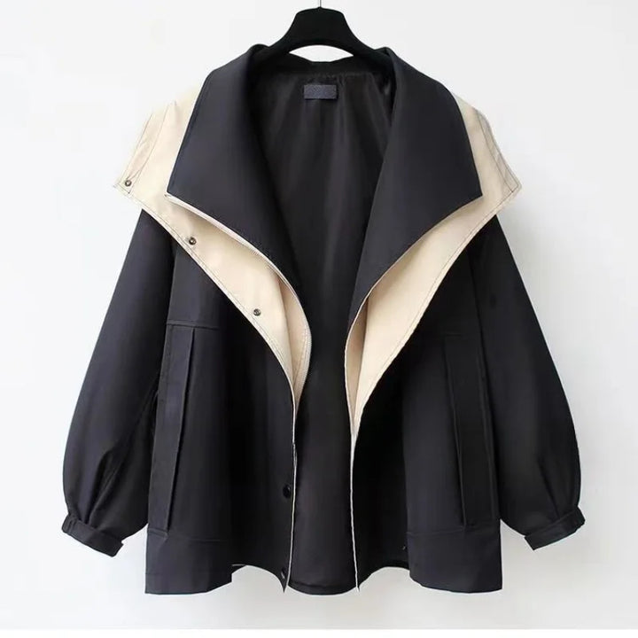 Xenia™ - Trendy Hooded Windbreaker Coat